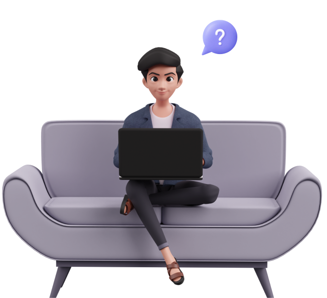 faq boy with logos